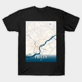 philly city map T-Shirt